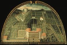 Villa Poggio a Caiano from a Series of Lunettes Depicting Views of the Medici Villas, 1599-Giusto Utens-Giclee Print