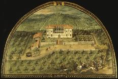 Villa Pratolino from a Series of Lunettes Depicting Views of the Medici Villas, 1599-Giusto Utens-Giclee Print