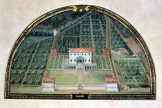 Villa Della Pretaia from a Series of Lunettes Depicting Views of the Medici Villas, 1599-Giusto Utens-Giclee Print