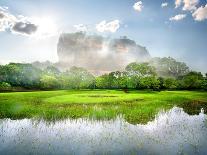 River in the Garden Near Mountain of Sigiriya-Givaga-Photographic Print