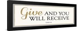 Give and You Will Receive-Bella Dos Santos-Framed Art Print