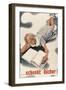 Give Books, German Poster-null-Framed Art Print