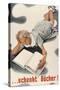 Give Books, German Poster-null-Stretched Canvas