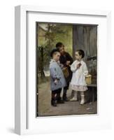 Give Me a Bite, 1883-Jules Jean Geoffroy-Framed Giclee Print