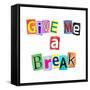 Give Me A Break-sam2172-Framed Stretched Canvas