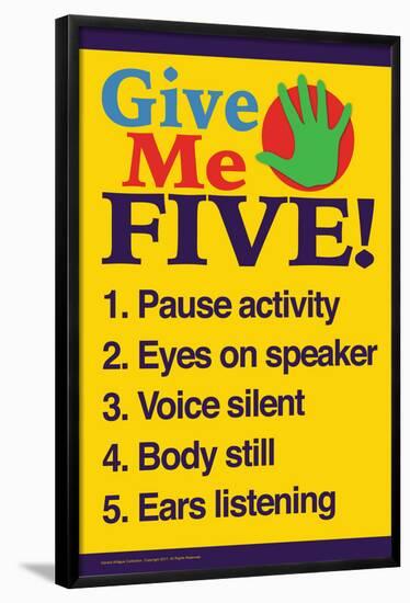 Give Me Five-Gerard Aflague Collection-Framed Poster