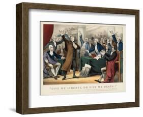 "Give Me Liberty or Give Me Death!, 1876-N. and Ives, J.M. Currier-Framed Giclee Print