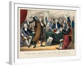 "Give Me Liberty or Give Me Death!, 1876-N. and Ives, J.M. Currier-Framed Giclee Print