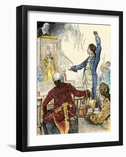 Give Me Liberty or Give Me Death Speech of Patrick Henry in Virginia-null-Framed Giclee Print