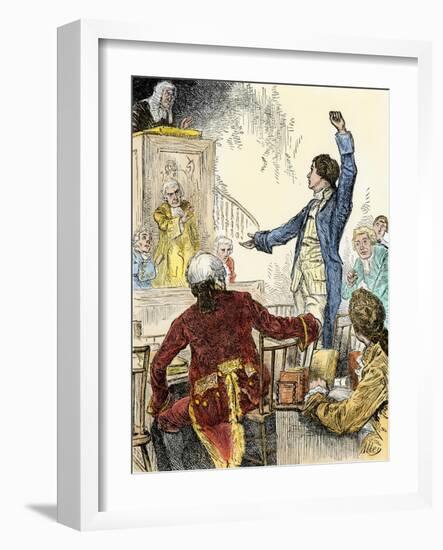 Give Me Liberty or Give Me Death Speech of Patrick Henry in Virginia-null-Framed Giclee Print
