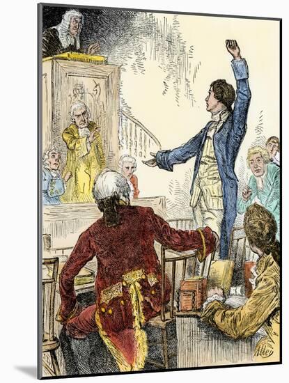 Give Me Liberty or Give Me Death Speech of Patrick Henry in Virginia-null-Mounted Giclee Print