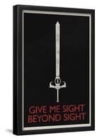 Give Me Sight Beyond Sight Retro-null-Framed Poster