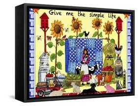 Give me the Simple Life Lang-Cheryl Bartley-Framed Stretched Canvas