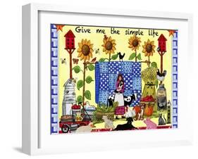 Give me the Simple Life Lang-Cheryl Bartley-Framed Giclee Print