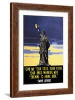 Give Me Your Tired, Your Poor, Your Hard Working Men-null-Framed Art Print