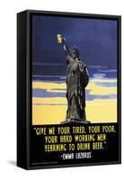 Give Me Your Tired, Your Poor, Your Hard Working Men-null-Framed Stretched Canvas