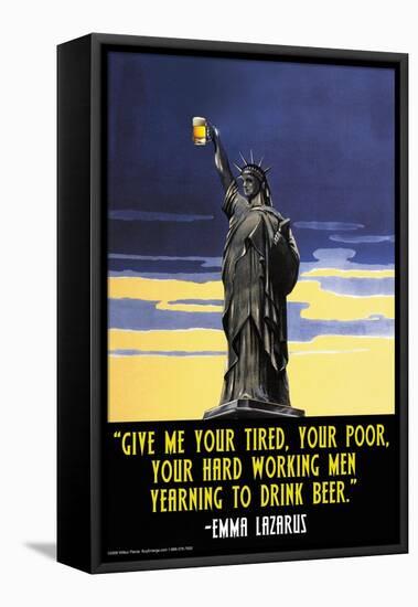 Give Me Your Tired, Your Poor, Your Hard Working Men-null-Framed Stretched Canvas