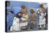 Give Shelter to Pilgrims, Scene from Seven Works of Mercy-Santi Buglioni-Stretched Canvas