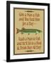 Give Teach Fish Beer-Mark Frost-Framed Giclee Print