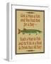 Give Teach Fish Beer-Mark Frost-Framed Giclee Print