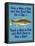 Give Teach Fish Boat-Mark Frost-Framed Stretched Canvas