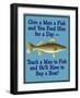 Give Teach Fish Boat-Mark Frost-Framed Giclee Print