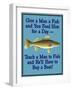 Give Teach Fish Boat-Mark Frost-Framed Giclee Print