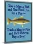 Give Teach Fish Boat-Mark Frost-Mounted Giclee Print