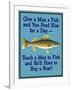 Give Teach Fish Boat-Mark Frost-Framed Giclee Print