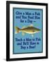 Give Teach Fish Boat-Mark Frost-Framed Giclee Print