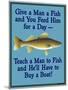 Give Teach Fish Boat-Mark Frost-Mounted Giclee Print