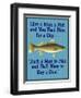 Give Teach Fish Boat-Mark Frost-Framed Premium Giclee Print