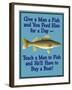 Give Teach Fish Boat-Mark Frost-Framed Giclee Print