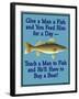 Give Teach Fish Boat-Mark Frost-Framed Giclee Print