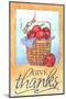 Give thanks apple basket-Melinda Hipsher-Mounted Giclee Print