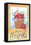 Give thanks apple basket-Melinda Hipsher-Framed Stretched Canvas