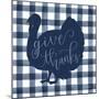 Give Thanks Turkey-Imperfect Dust-Mounted Art Print