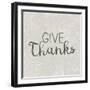 Give Thanks-Lottie Fontaine-Framed Giclee Print