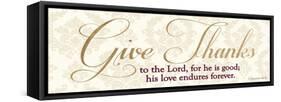 Give Thanks-Bella Dos Santos-Framed Stretched Canvas