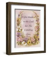 Give Thanks-unknown unknown-Framed Art Print