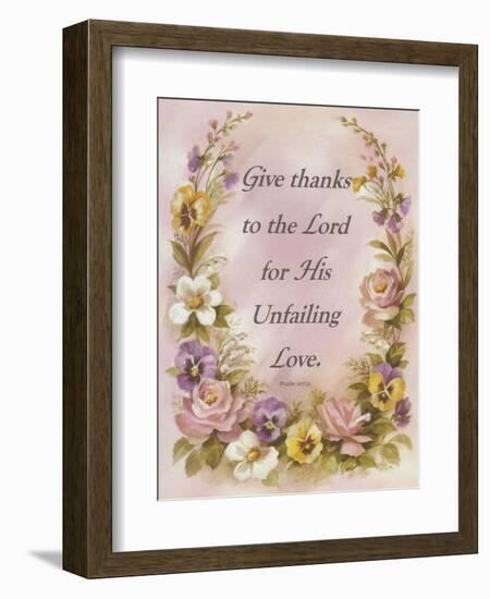 Give Thanks-unknown unknown-Framed Art Print