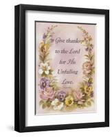 Give Thanks-unknown unknown-Framed Art Print