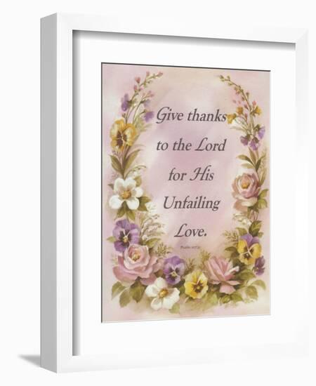 Give Thanks-unknown unknown-Framed Art Print