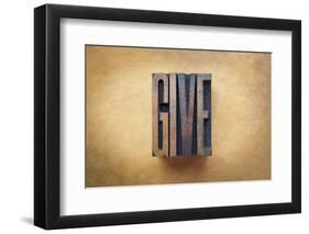 Give-enterlinedesign-Framed Photographic Print