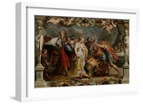 Given Back Briselda to Aquilles by Nestor, 1630-1635-Peter Paul Rubens-Framed Giclee Print