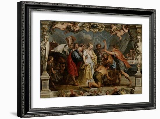 Given Back Briselda to Aquilles by Nestor, 1630-1635-Peter Paul Rubens-Framed Giclee Print