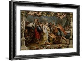 Given Back Briselda to Aquilles by Nestor, 1630-1635-Peter Paul Rubens-Framed Giclee Print