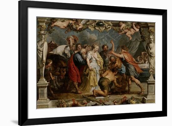 Given Back Briselda to Aquilles by Nestor, 1630-1635-Peter Paul Rubens-Framed Giclee Print