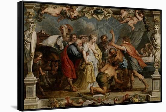 Given Back Briselda to Aquilles by Nestor, 1630-1635-Peter Paul Rubens-Framed Stretched Canvas