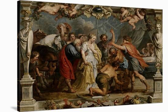 Given Back Briselda to Aquilles by Nestor, 1630-1635-Peter Paul Rubens-Stretched Canvas